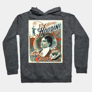 Harry Houdini - King of Cards: Vintage Poster Design Hoodie